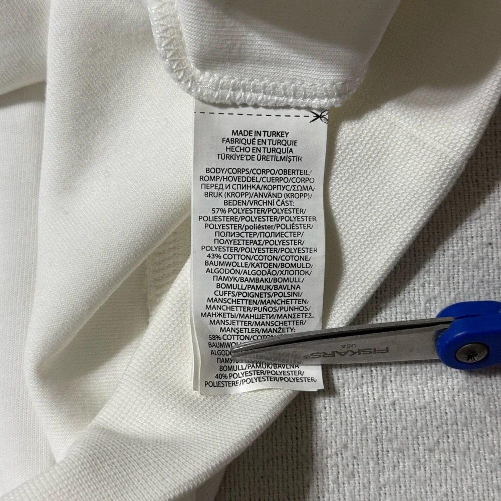 Polo Ralph Lauren Spell‎ Out Print Pullover White Sweater Men's Small